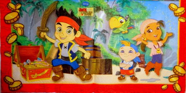 047 Pirat - 2-lagig - Jake and the Never Land Pirates